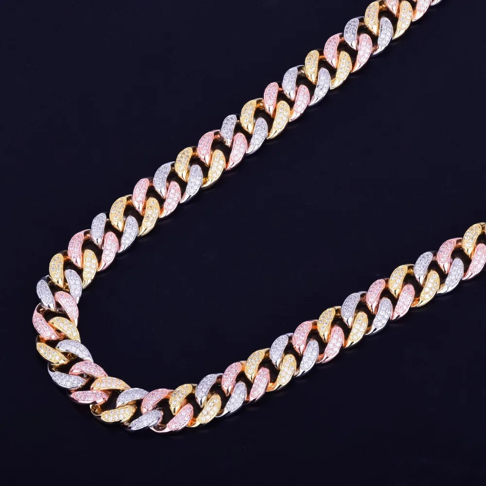 Bling "Tri-Tone" Cuban Chain