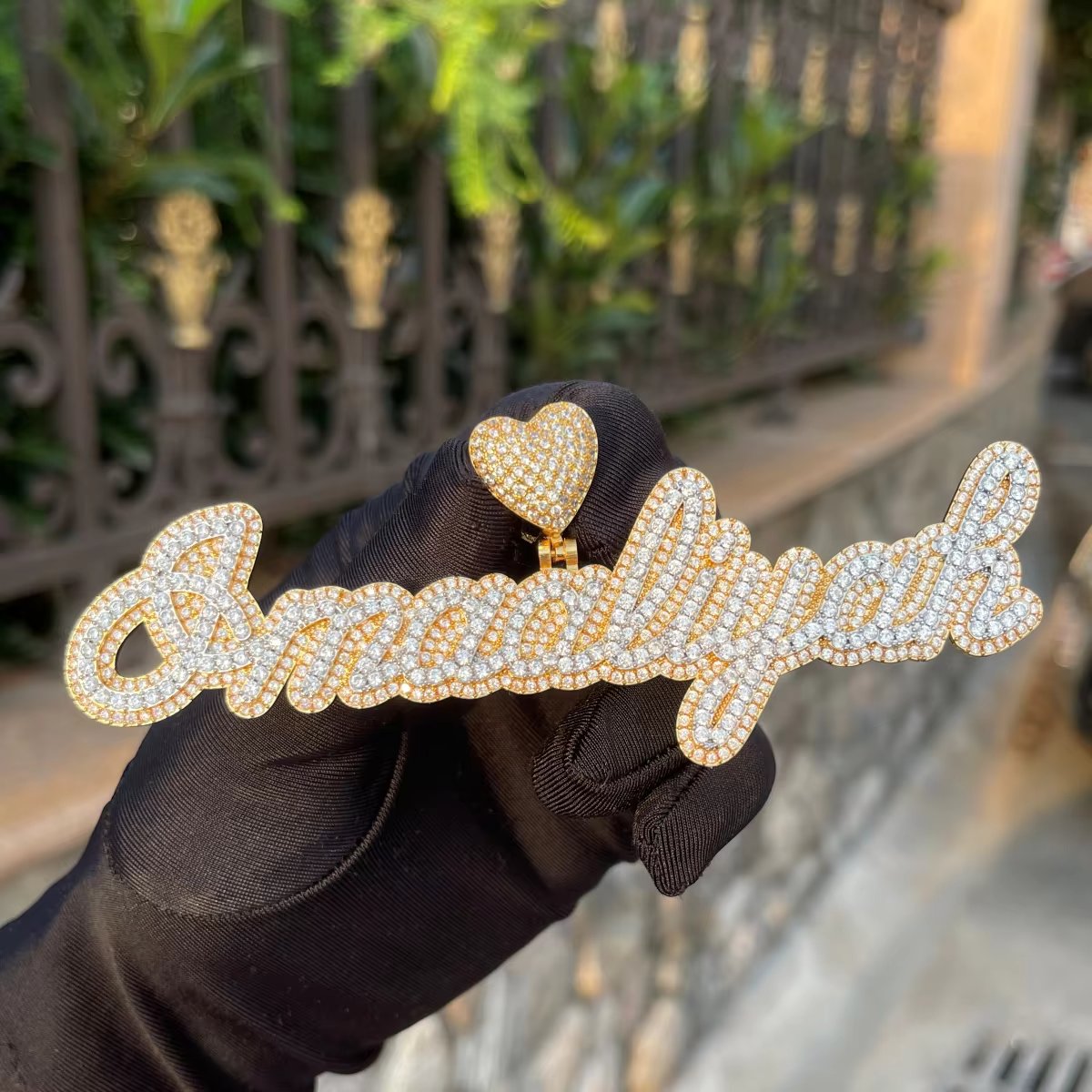 Bling "Love" Custom Pendant