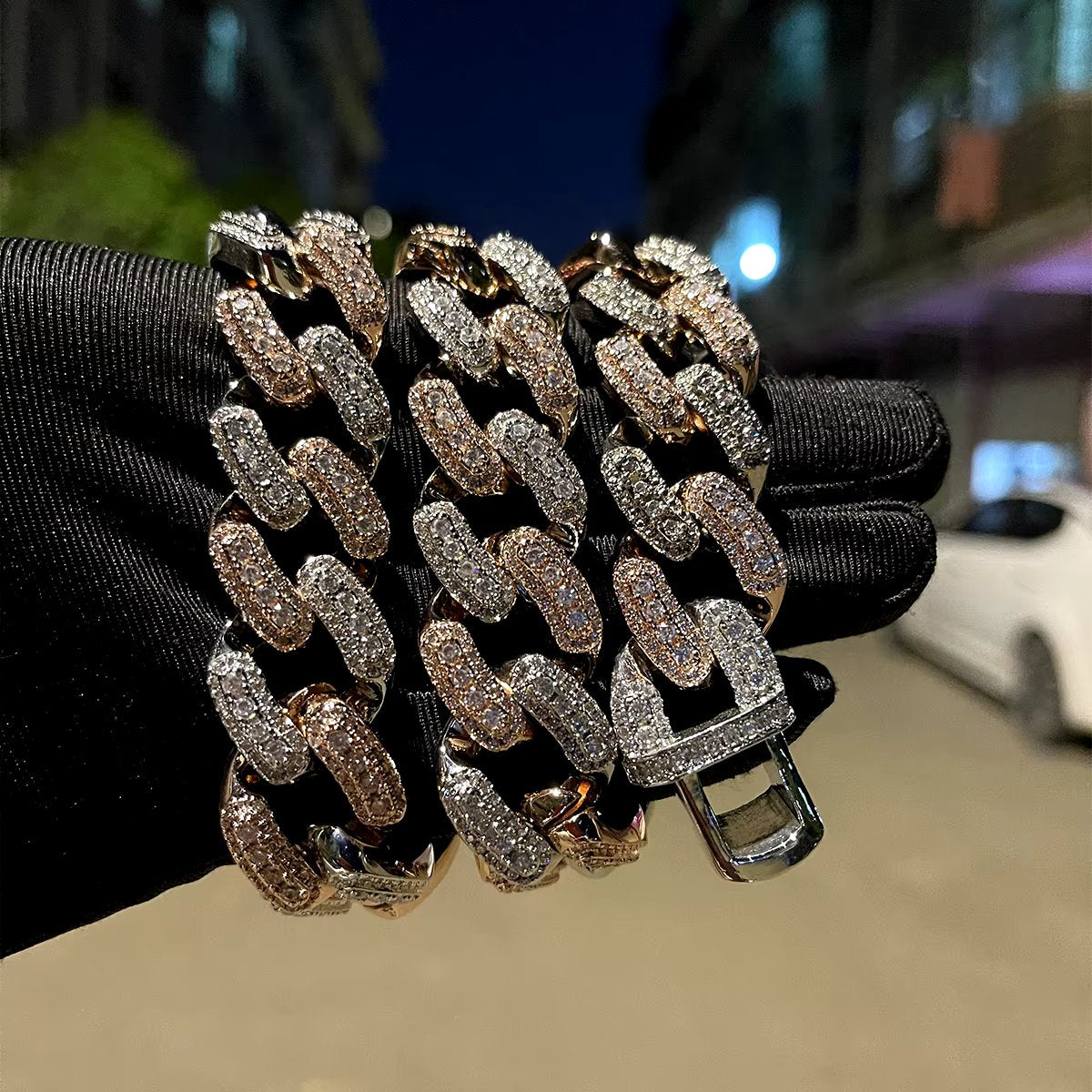Bling "Big Baller" Two Tone Cuban Chain 20mm