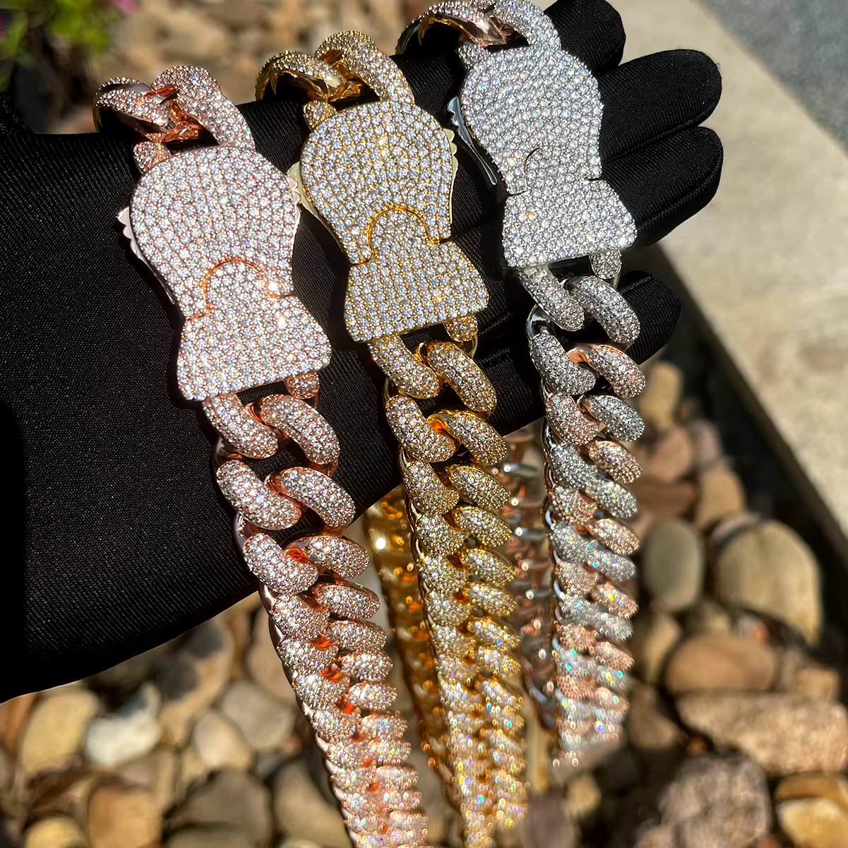 Bling Lobster Clasp Cuban Chain 20mm