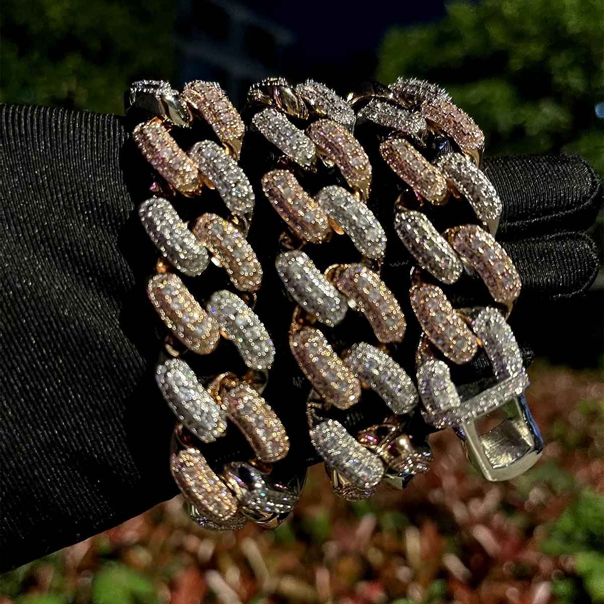 Bling "Big Baller" Two Tone Cuban Chain 20mm