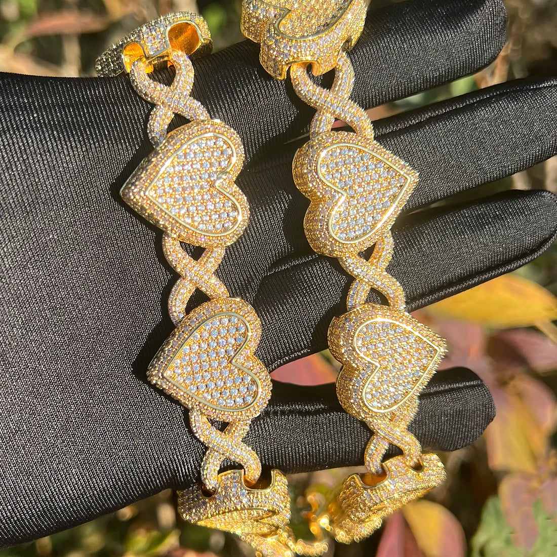 Bling "Heart Infinity" Cuban Chain