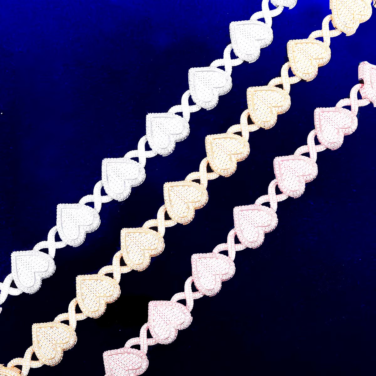 Bling "Heart Infinity" Cuban Chain