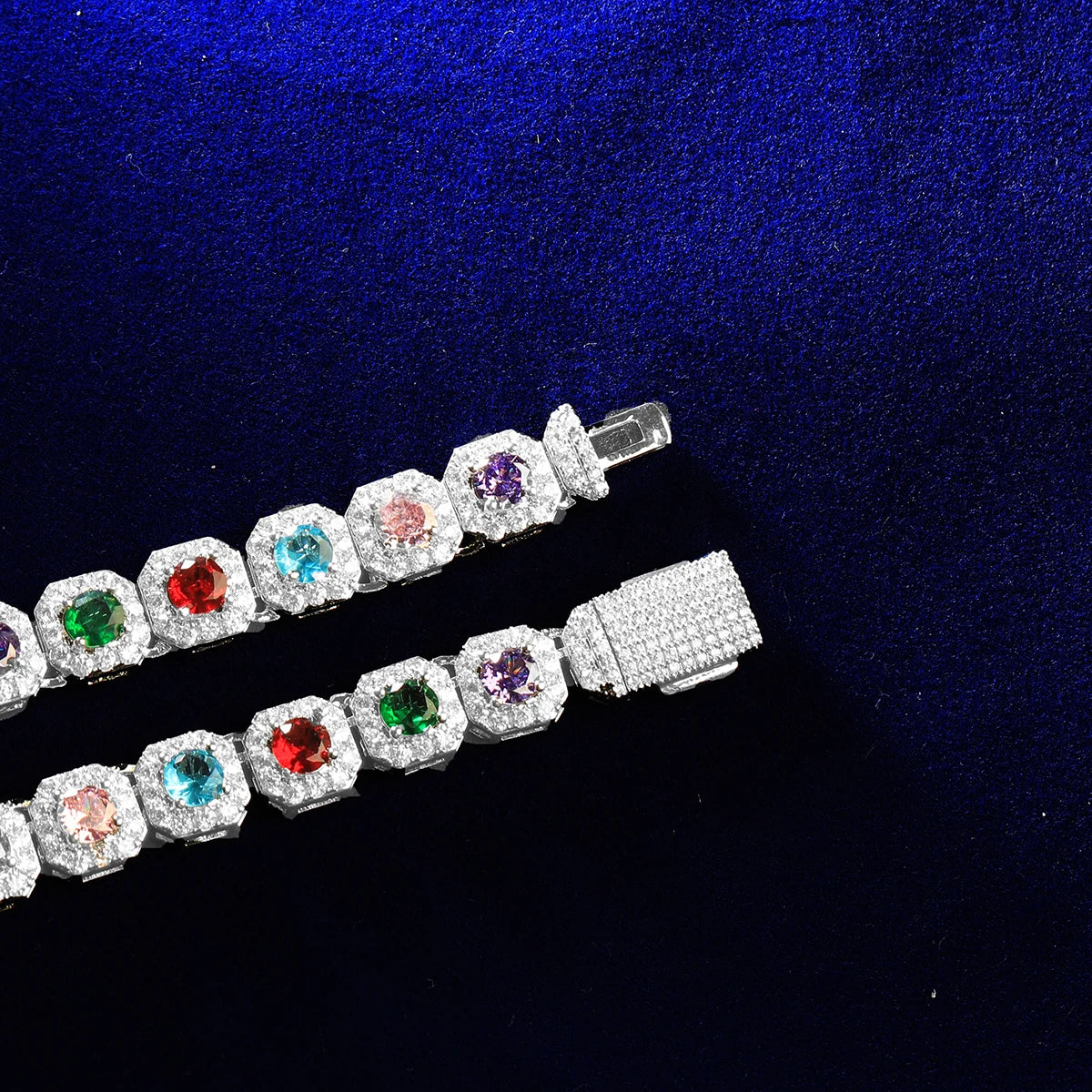 Clustered "Chakras" Tennis Chain