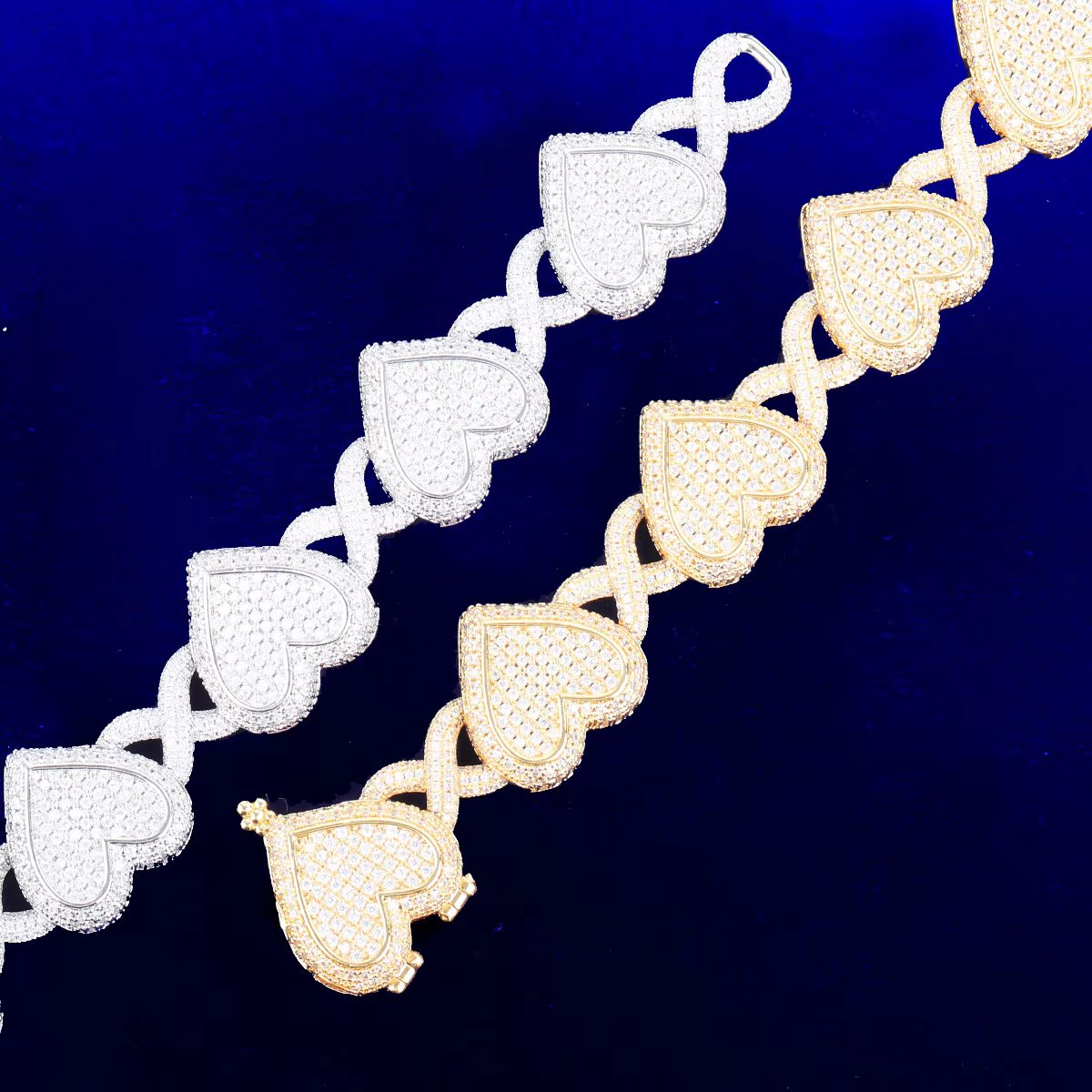 Bling "Heart Infinity" Cuban Chain