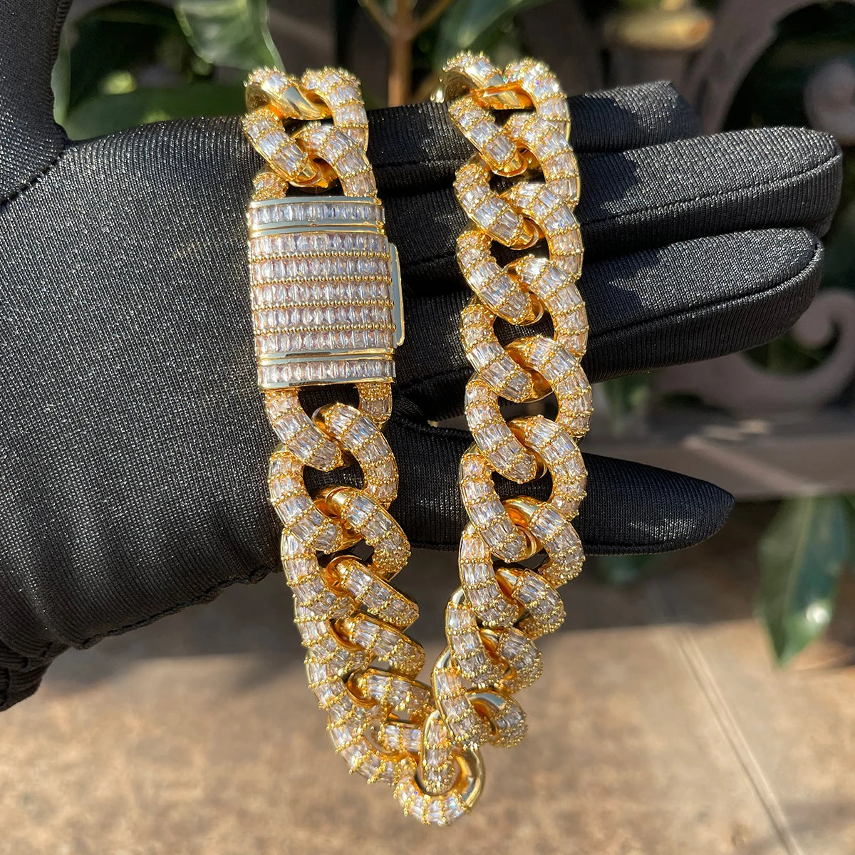 Bling "Supreme" Baguettes Chain