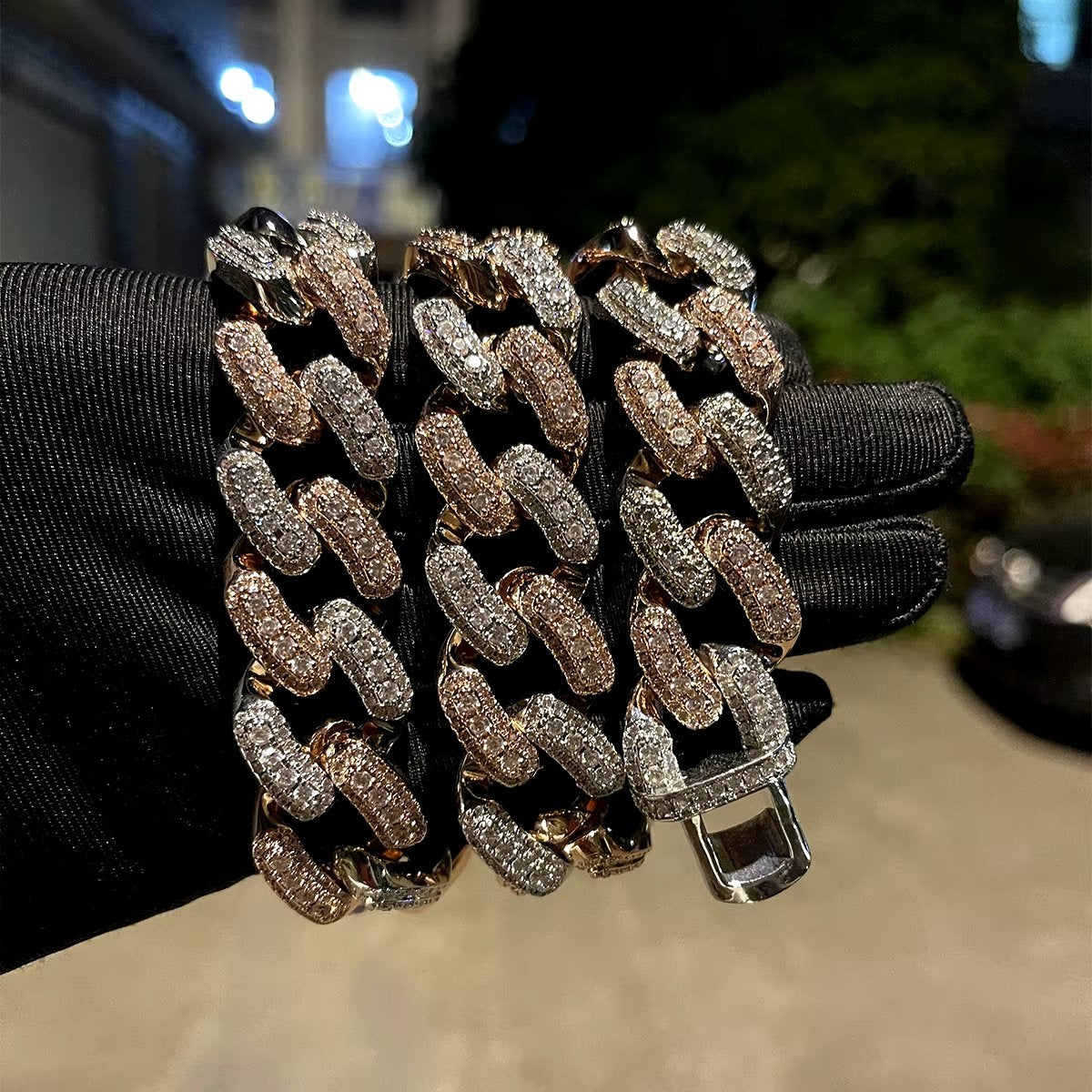 Bling "Big Baller" Two Tone Cuban Chain 20mm
