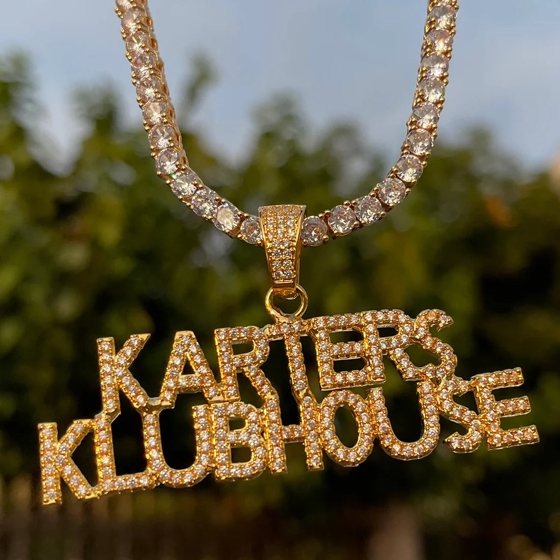 Bling "Traphouse" Custom Pendant