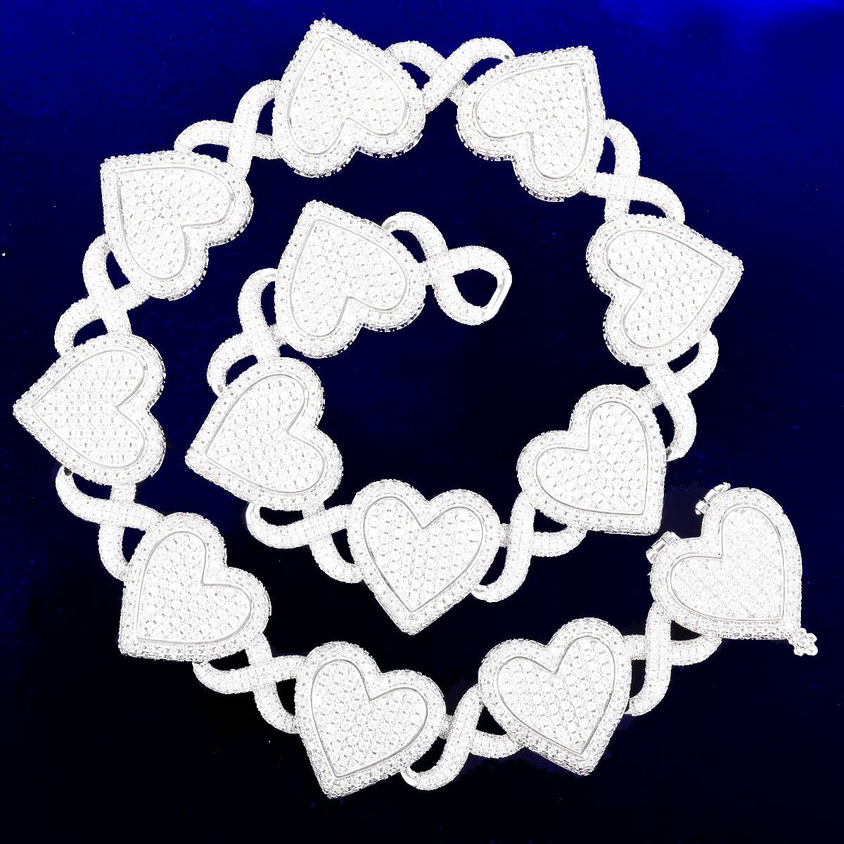 Bling "Heart Infinity" Cuban Chain