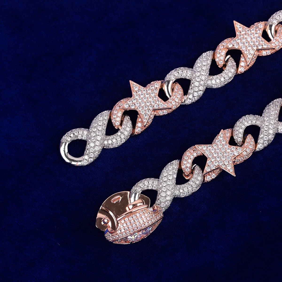 Bling "Star" Infinity Link Chain