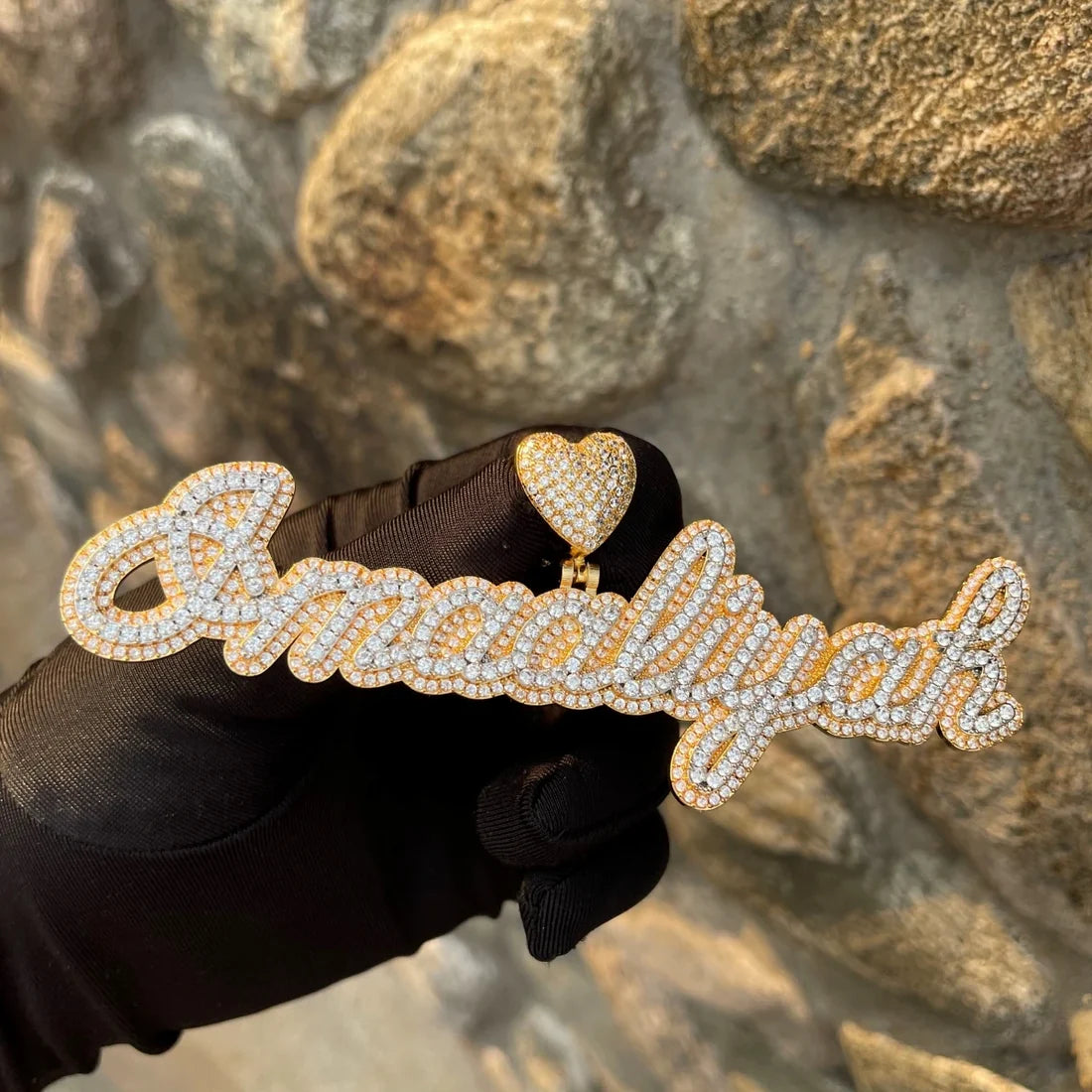 Bling "Love" Custom Pendant