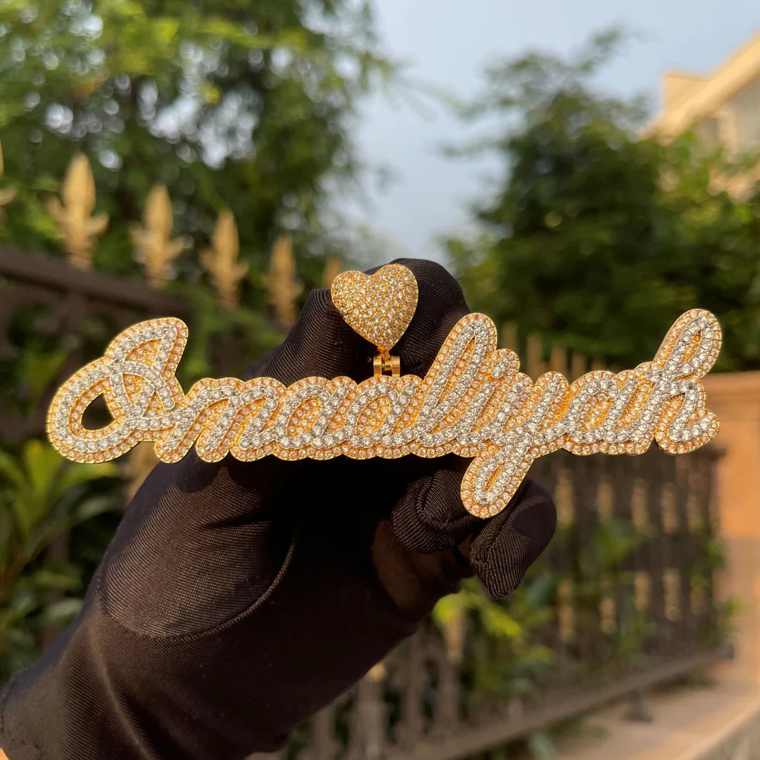 Bling "Love" Custom Pendant