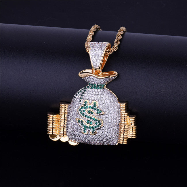 Bling "Money Bag" Pendant