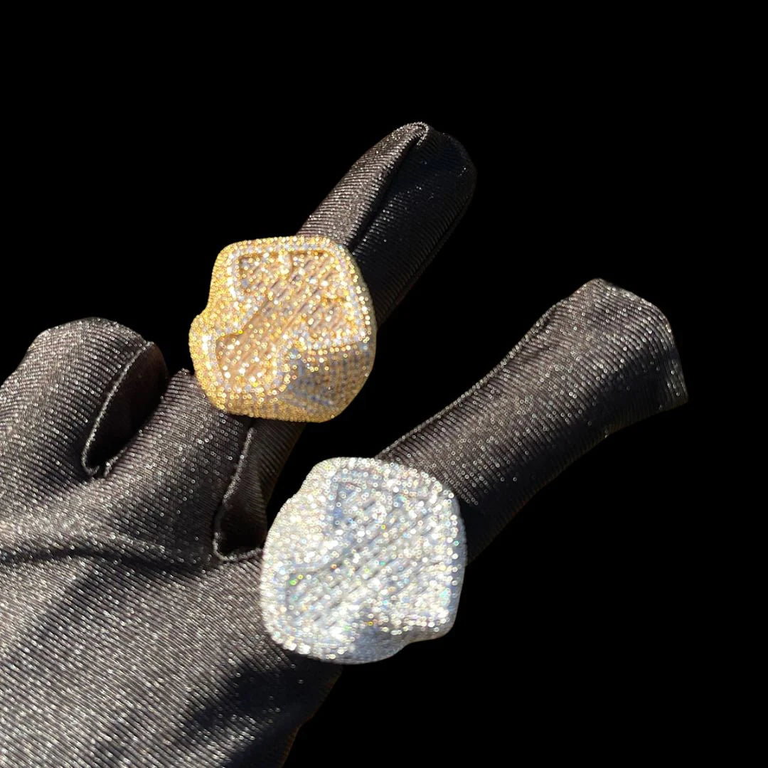 Bling "Cross" Micro Paved Ring