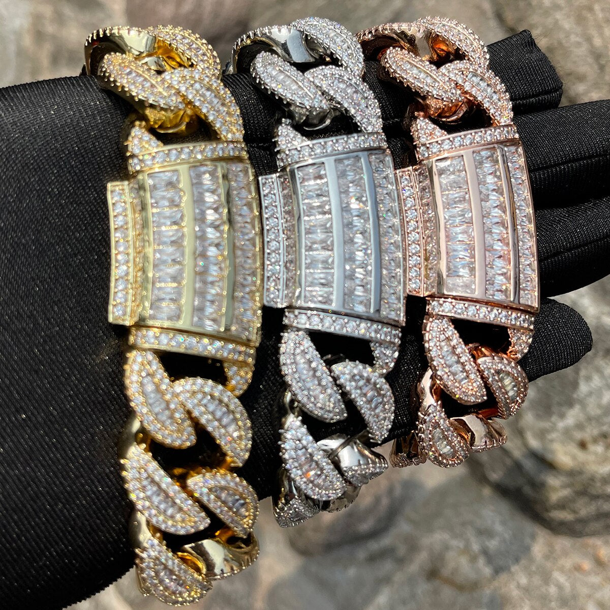 Bling "Royal Baguettes" Bracelet 20mm