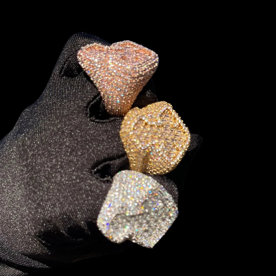 Bling "Cross" Micro Paved Ring