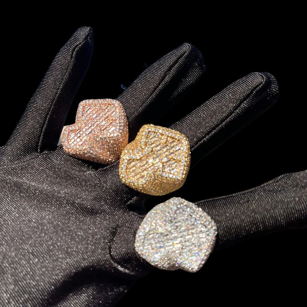 Bling "Cross" Micro Paved Ring