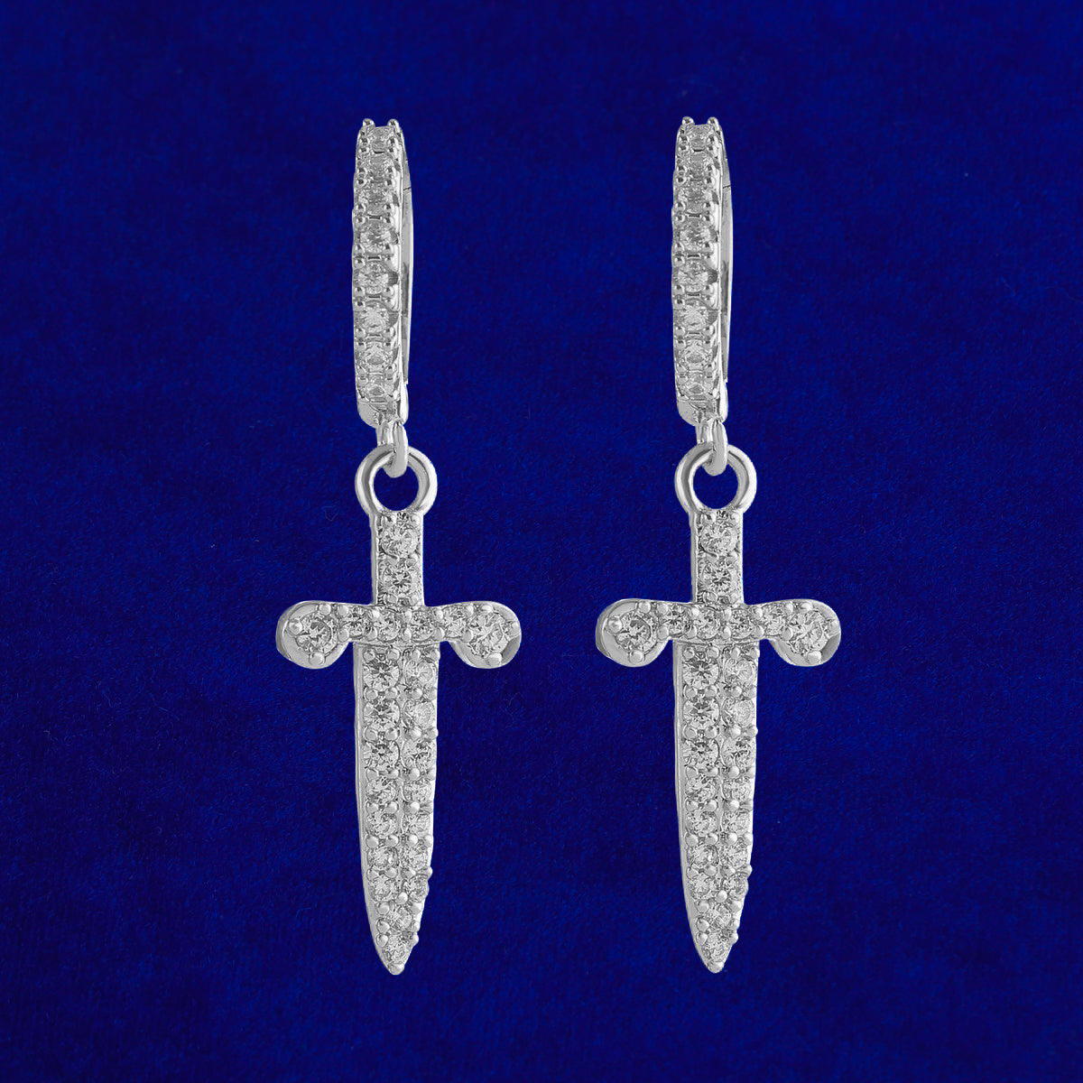 Bling "Sword" Hoop Earring