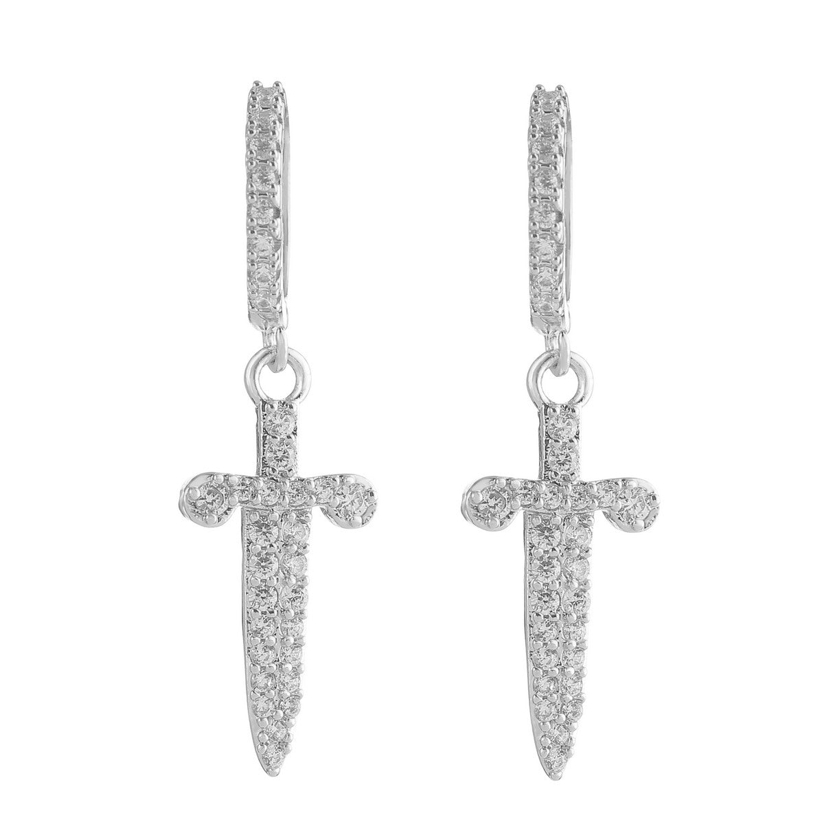 Bling "Sword" Hoop Earring