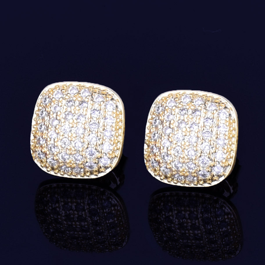 Bling "Square" Stud Earring III 10mm