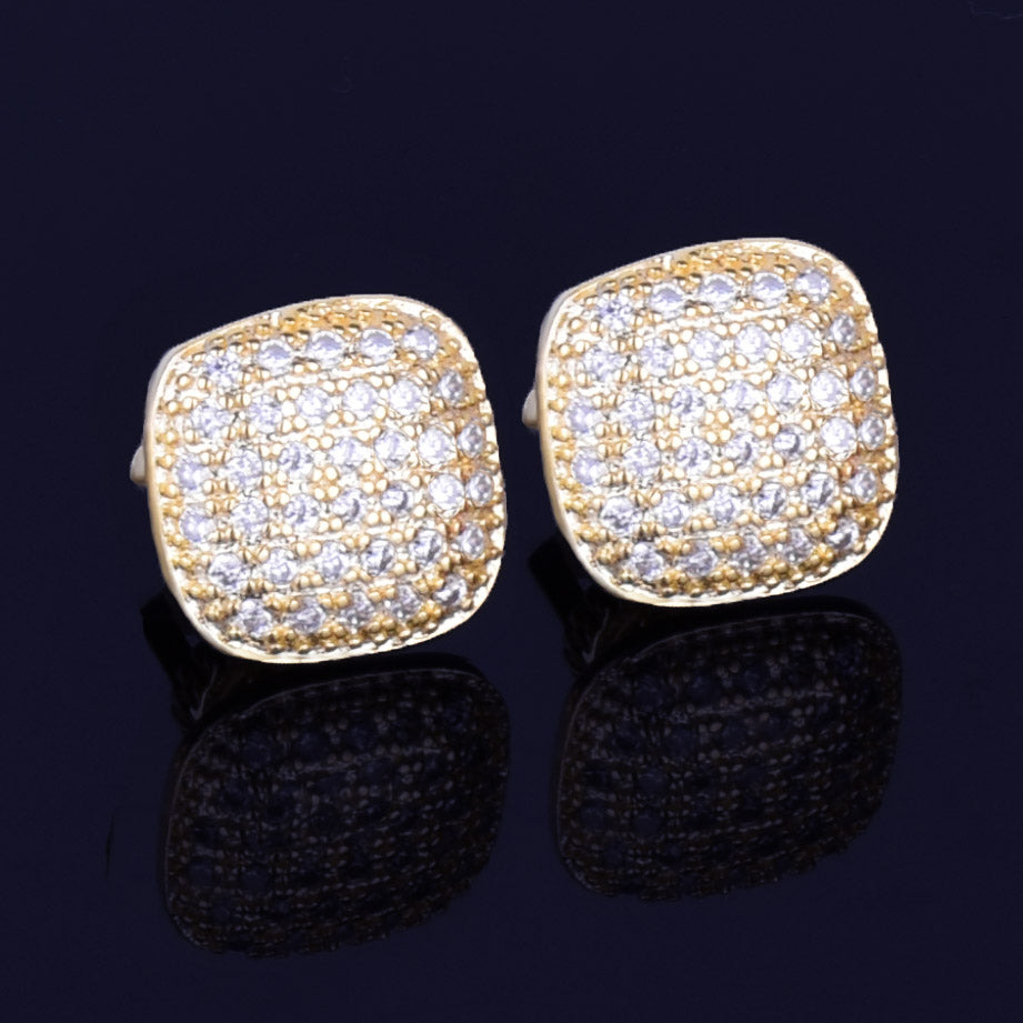 Bling "Square" Stud Earring III 10mm