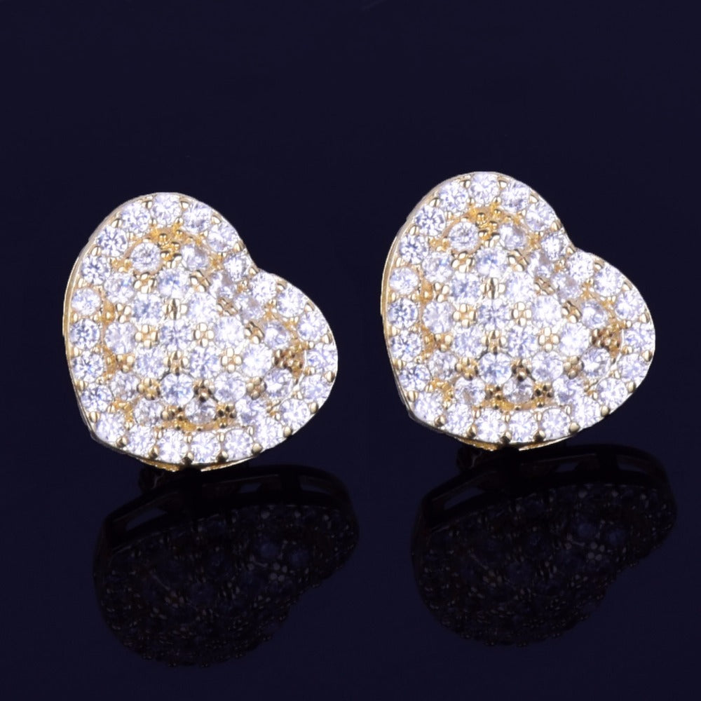 Bling "Heart" Stud Earring II 14mm