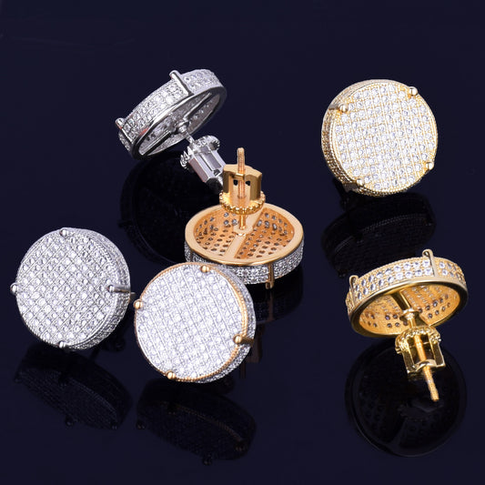 Bling "Big Round" Stud Earring 14mm