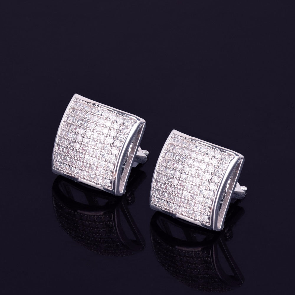 Bling "Cubic" Stud Earring 12mm