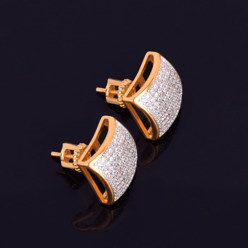 Bling "Cubic" Stud Earring 12mm