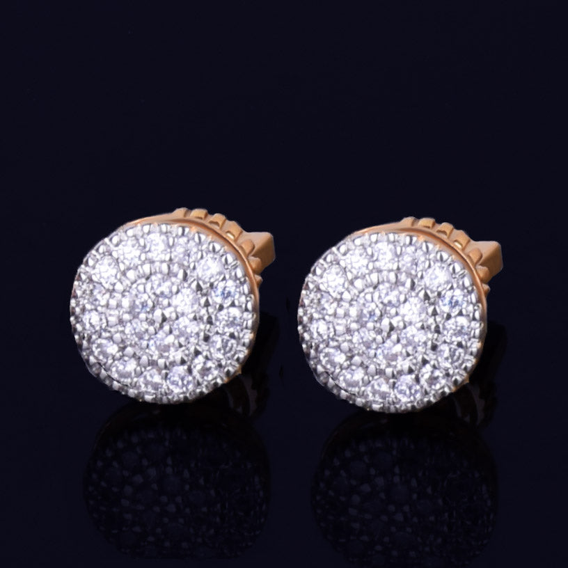 Bling "Round" Stud Earring 8mm