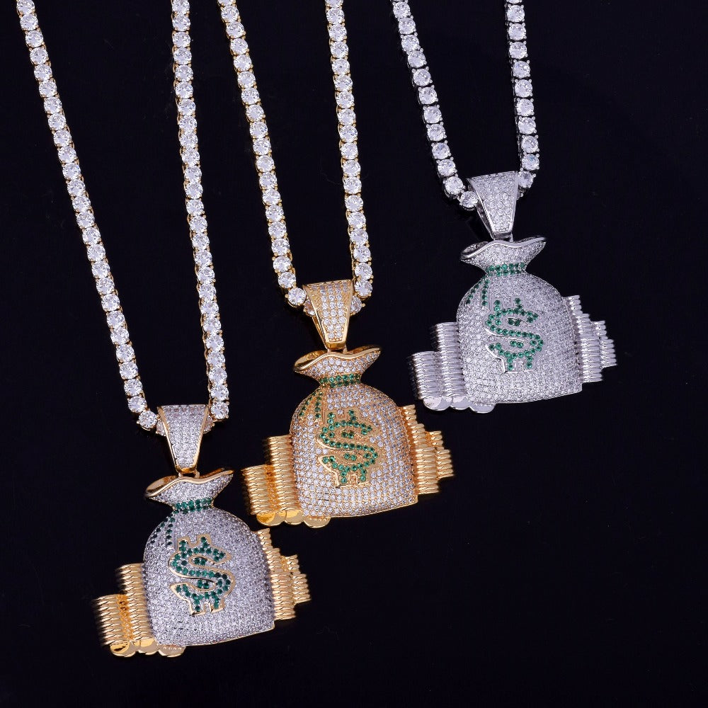 Bling "Money Bag" Pendant