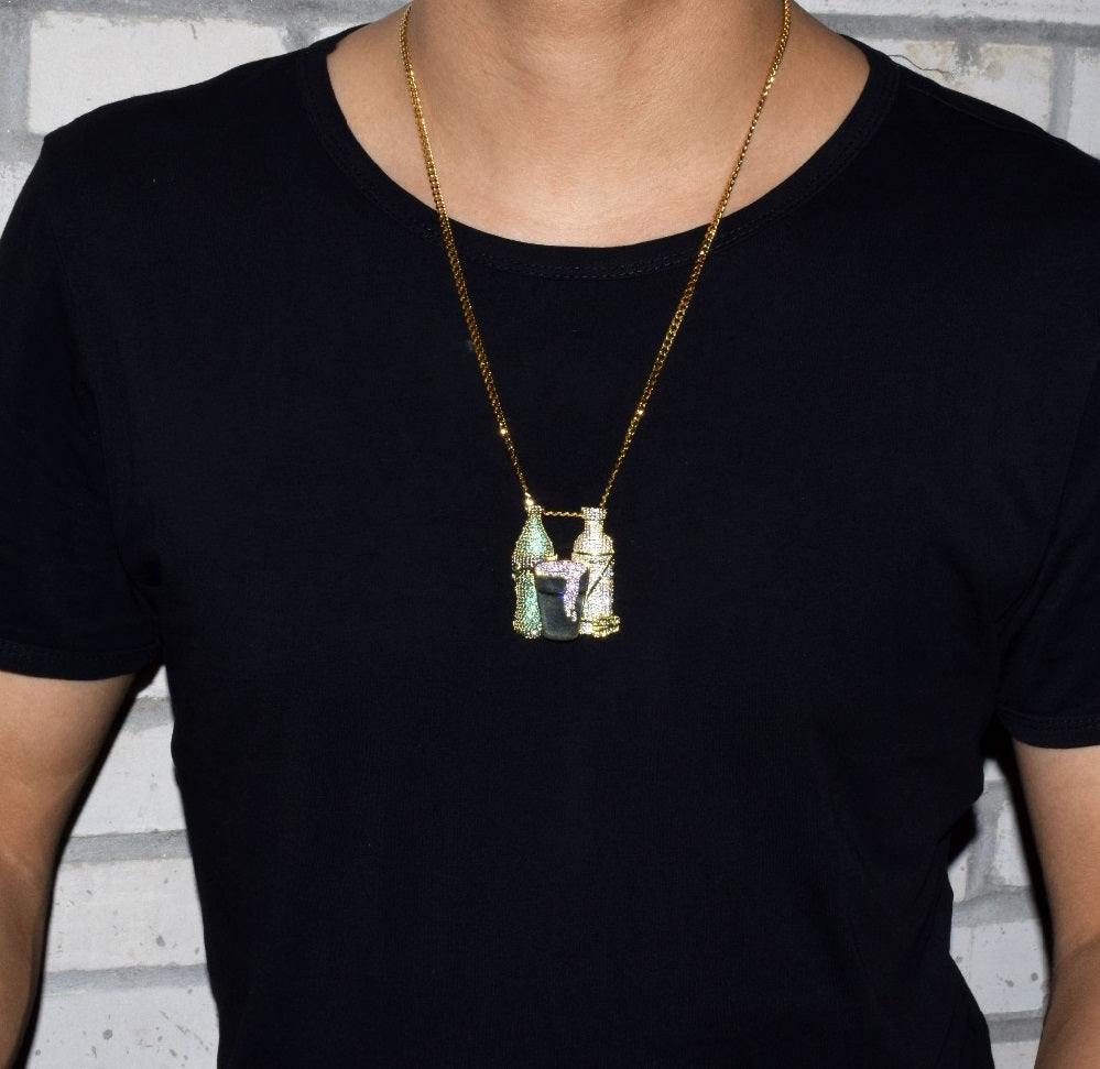 Bling "Drank n' Beans" Pendant