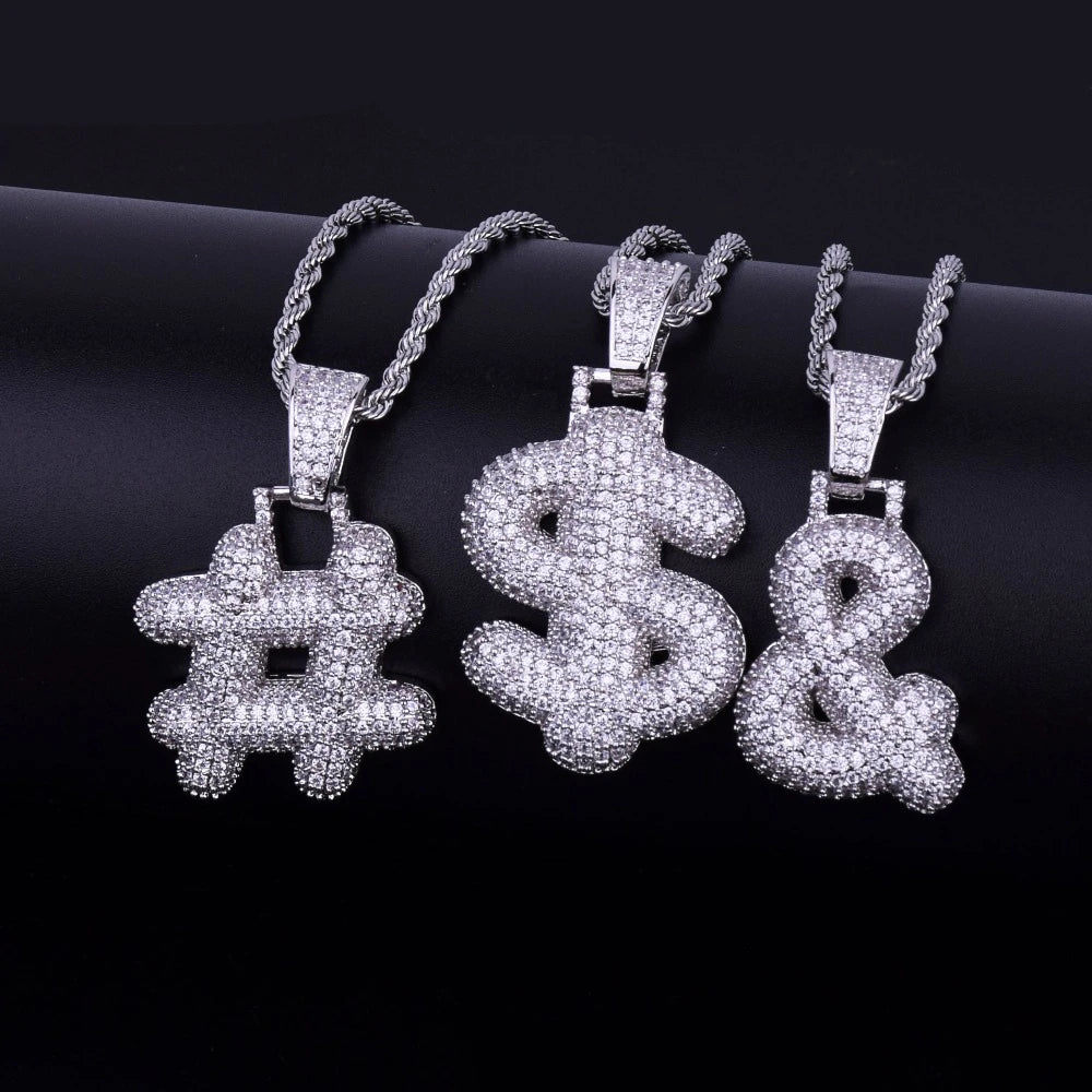 Bling "Foxx" Symbols Pendant