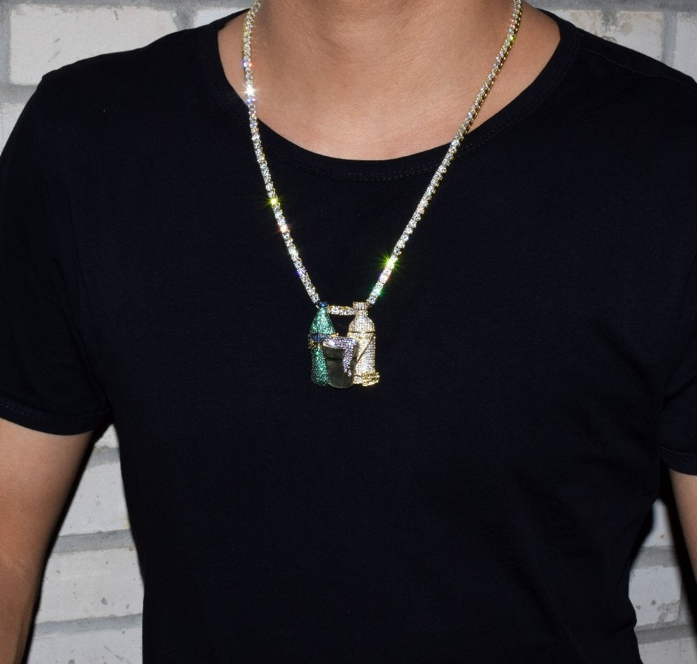 Bling "Drank n' Beans" Pendant