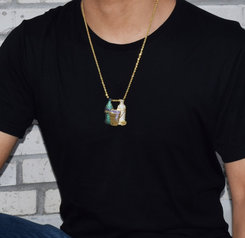 Bling "Drank n' Beans" Pendant