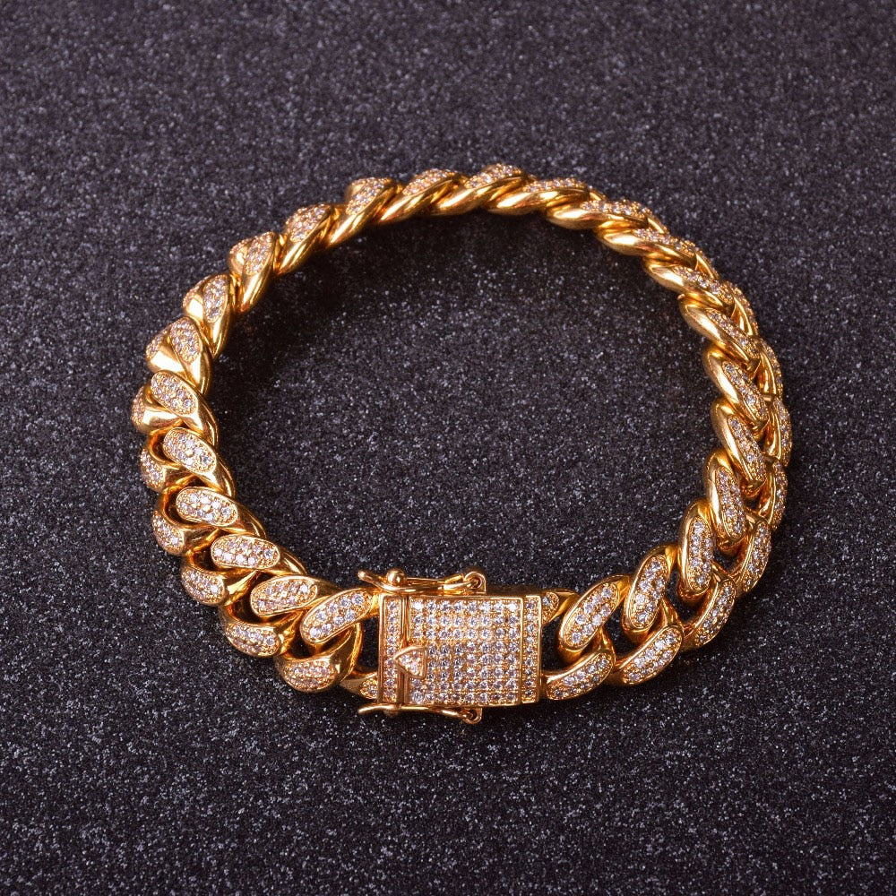 Bling "Miami" Cuban Link Bracelet