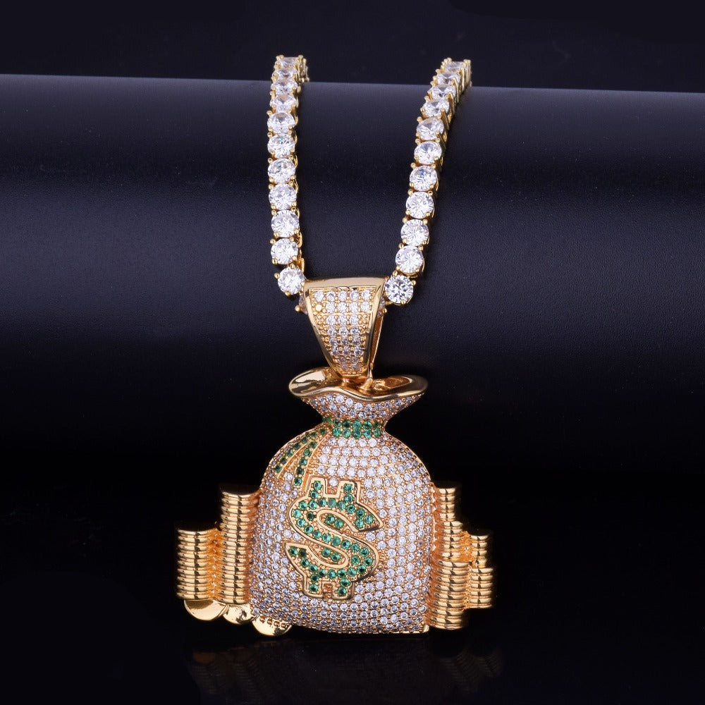 Bling "Money Bag" Pendant