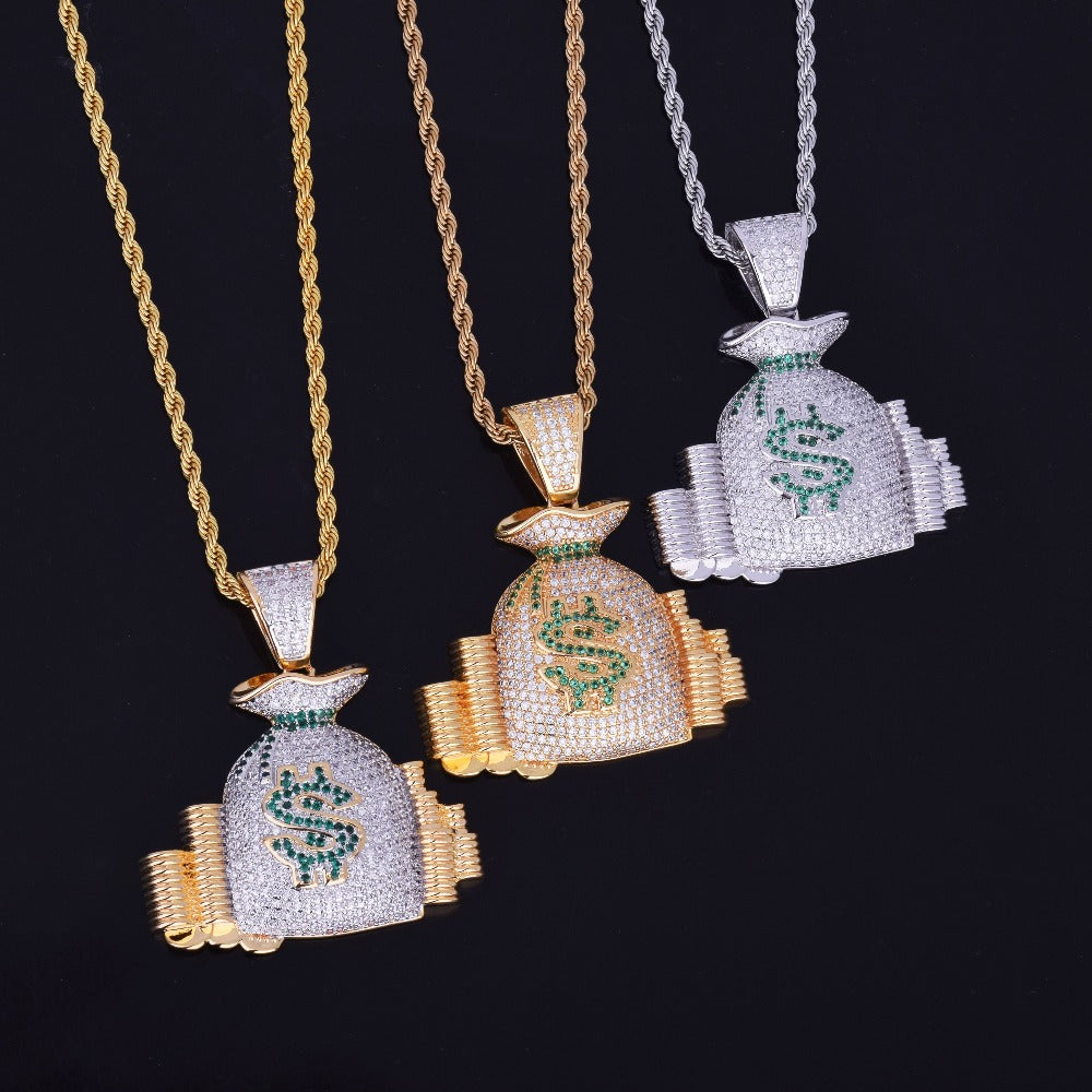 Bling "Money Bag" Pendant