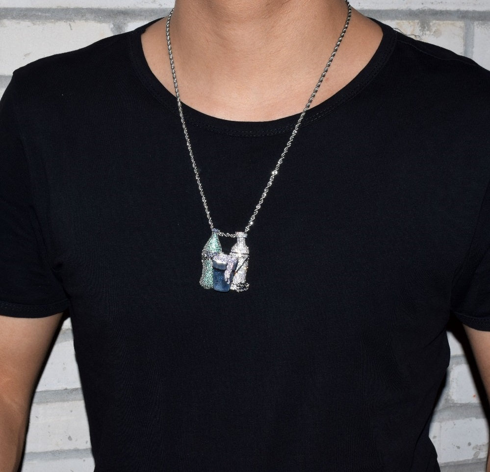 Bling "Drank n' Beans" Pendant