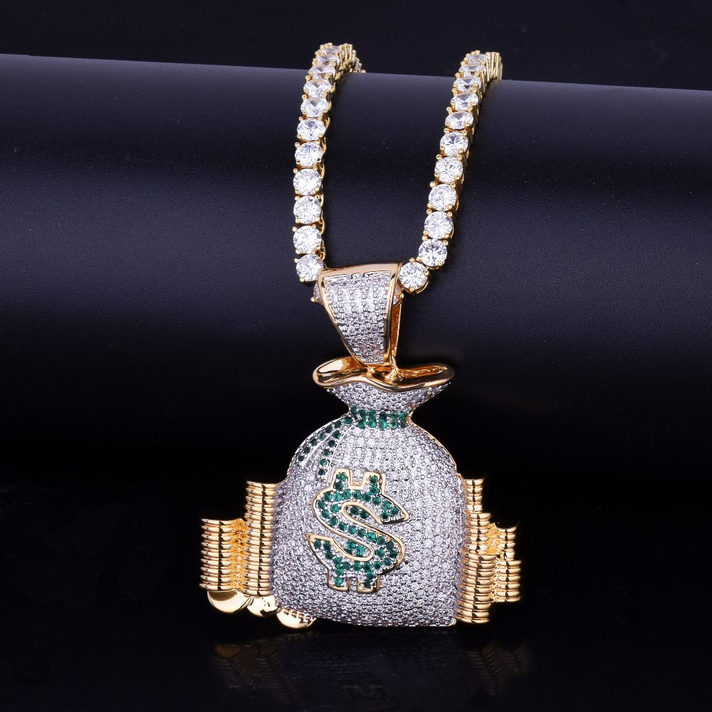 Bling "Money Bag" Pendant