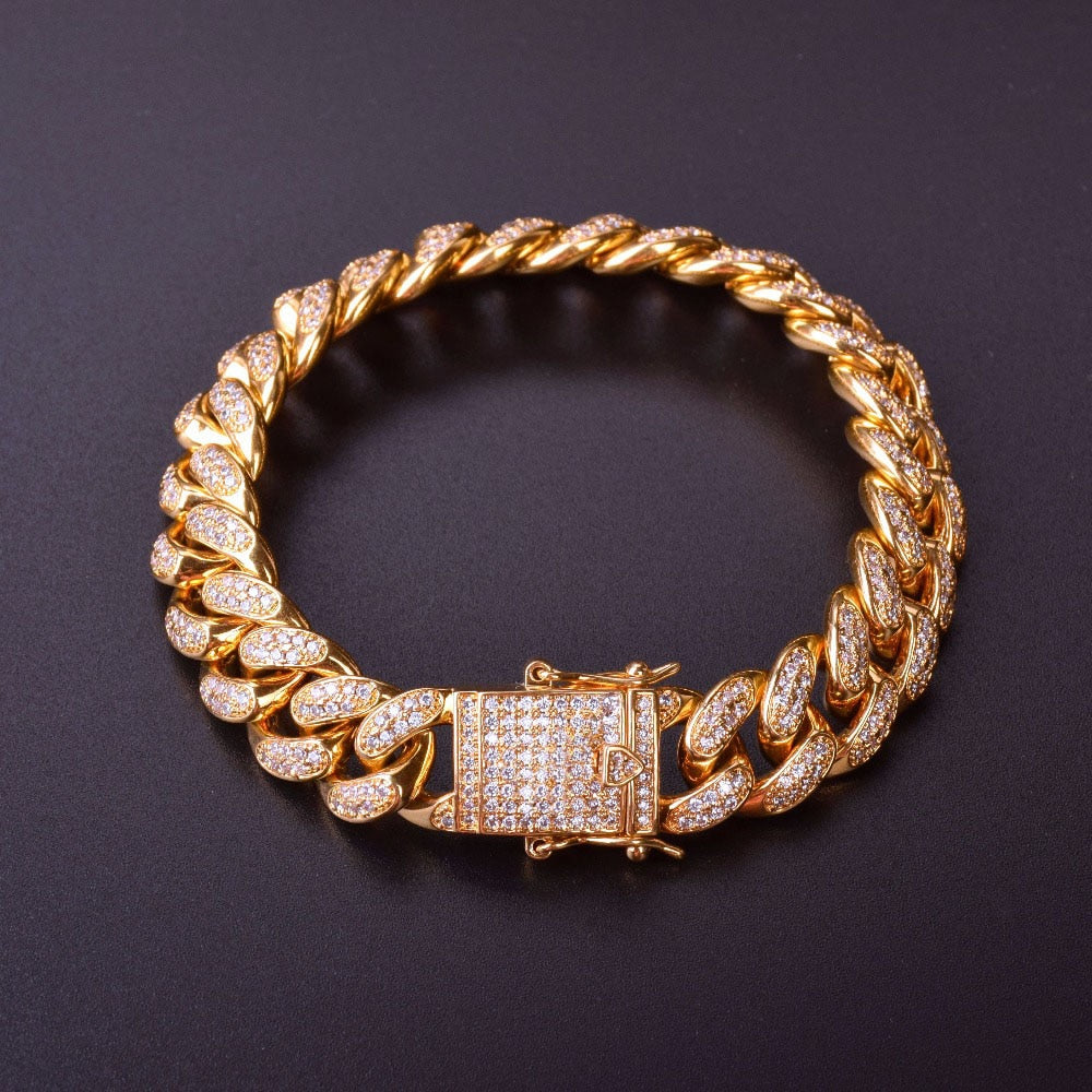 Bling "Miami" Cuban Link Bracelet