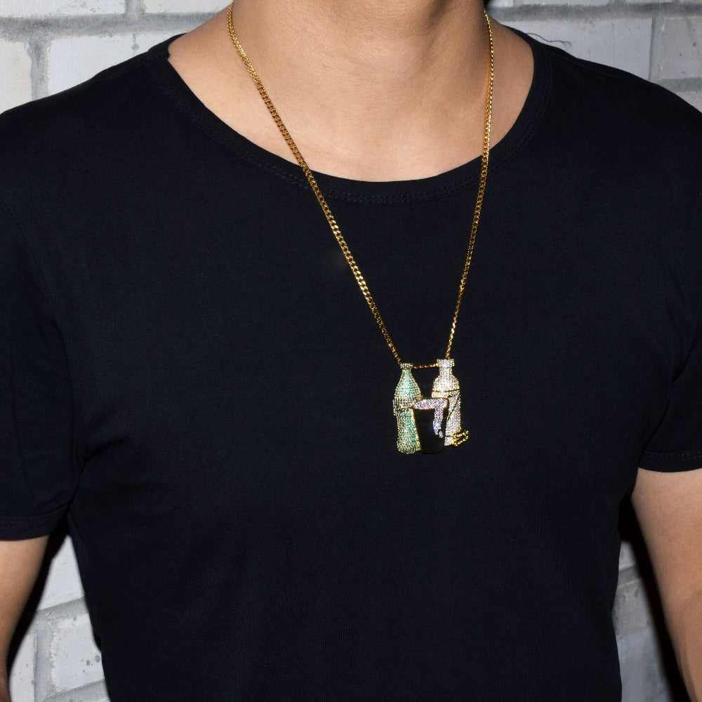 Bling "Drank n' Beans" Pendant