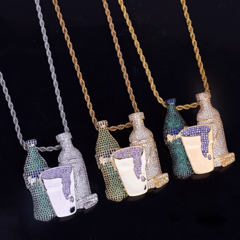 Bling "Drank n' Beans" Pendant