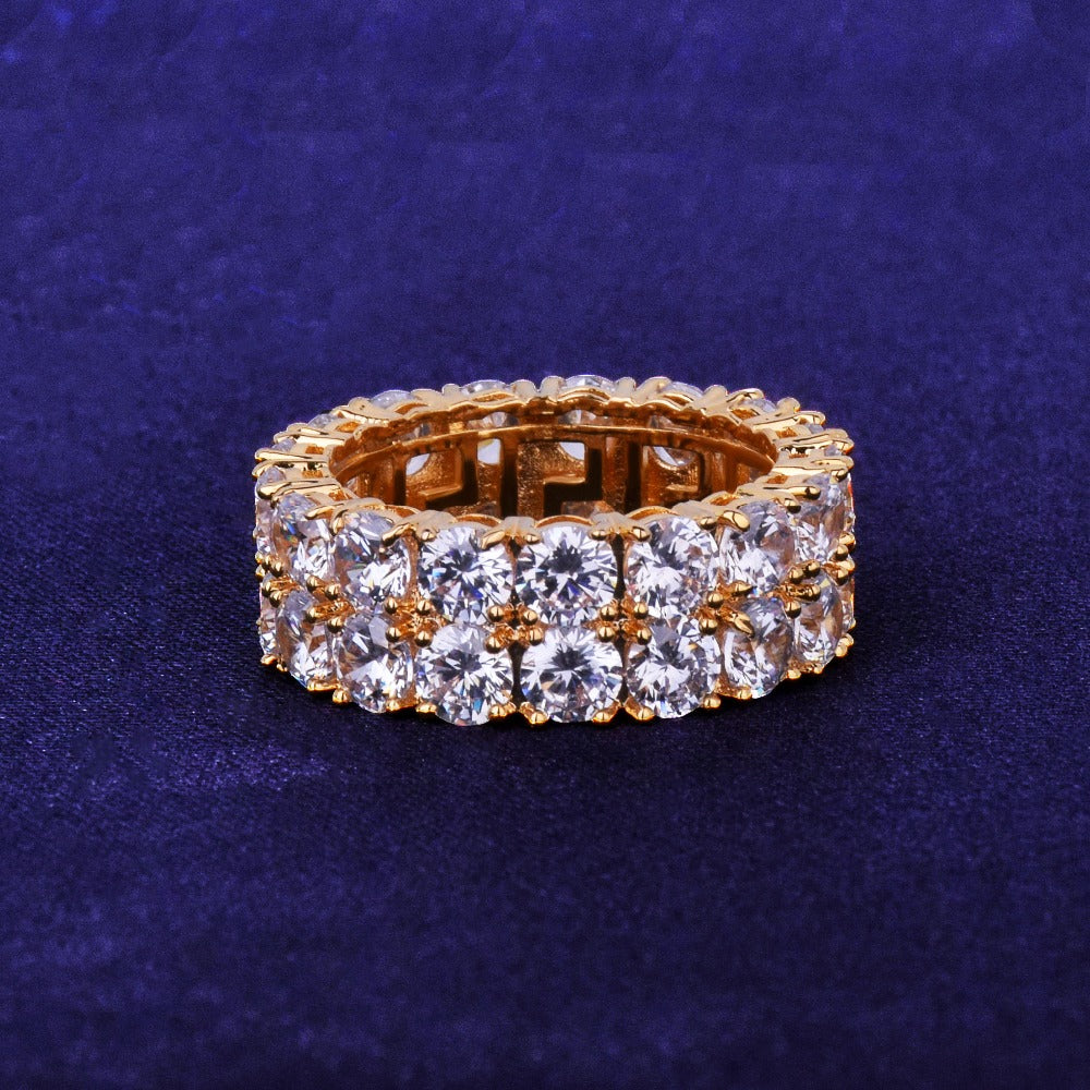 Two Rows Tennis Ring
