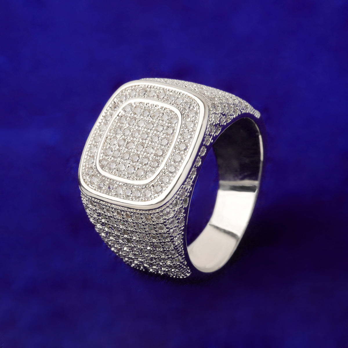 Bling "Double Square" Ring