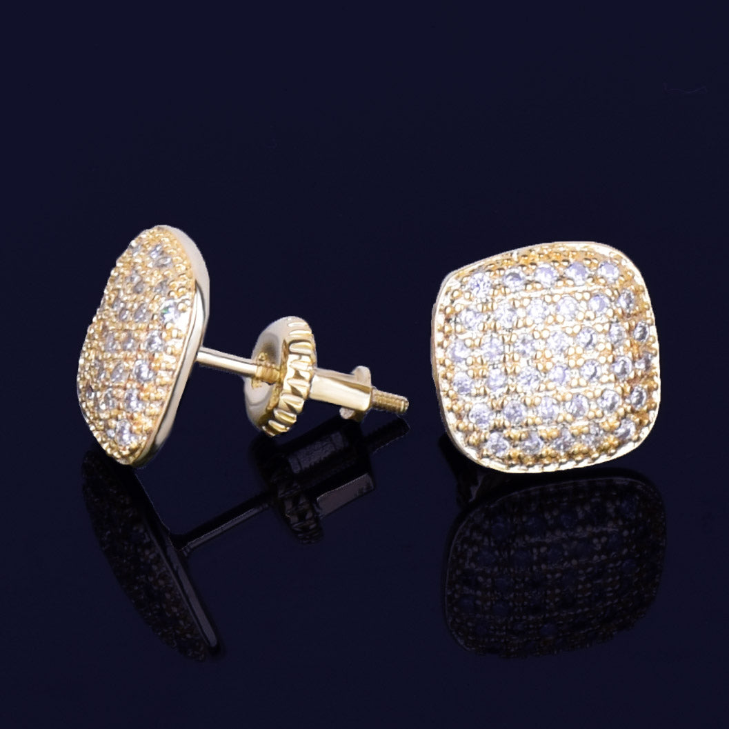 Bling "Square" Stud Earring III 10mm