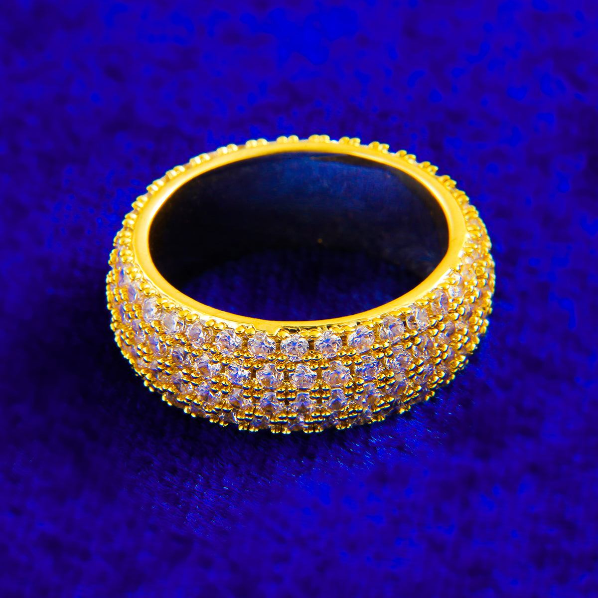 Bling Half-Paved Ring