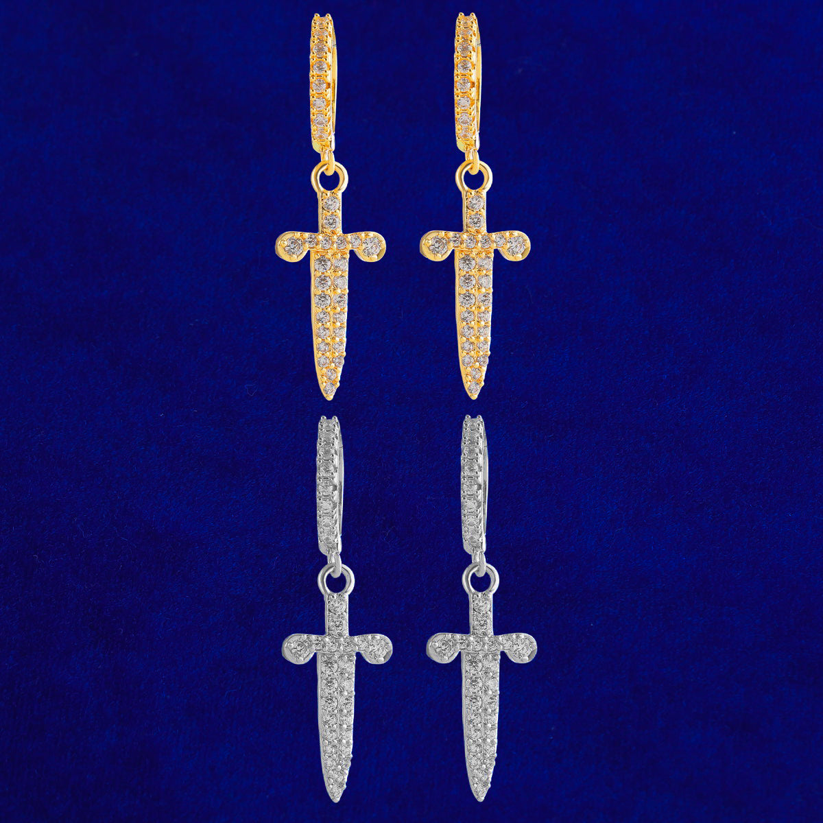 Bling "Sword" Hoop Earring