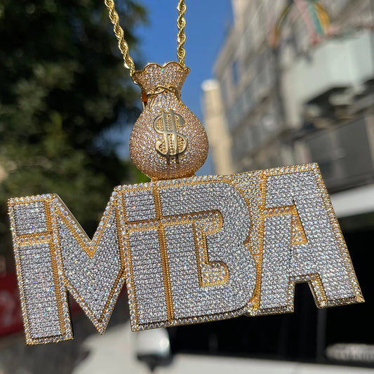 Bling "Money Bag" Custom Pendant
