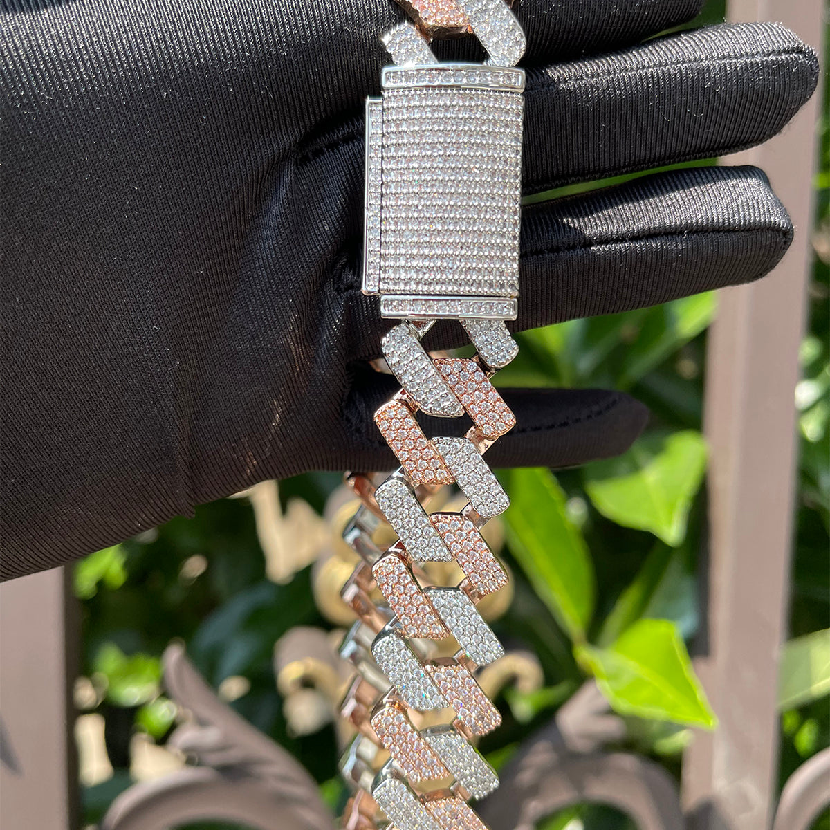Bling Two Tone Cuban Chain 20mm